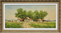 Benda Zoltán Gémeskút a tanyán 40x80